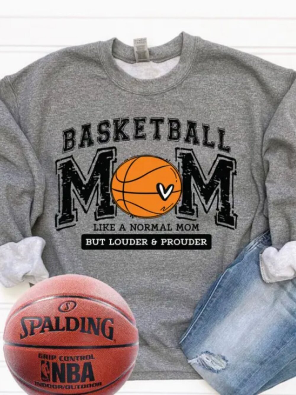 Basketball Mom Graphic Sweatshirt